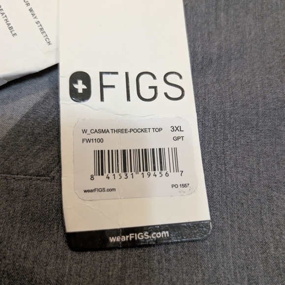 NWT Figs Casma Three Pocket Scrub Top Women's 3XL FW1100 - Picture 5 of 7